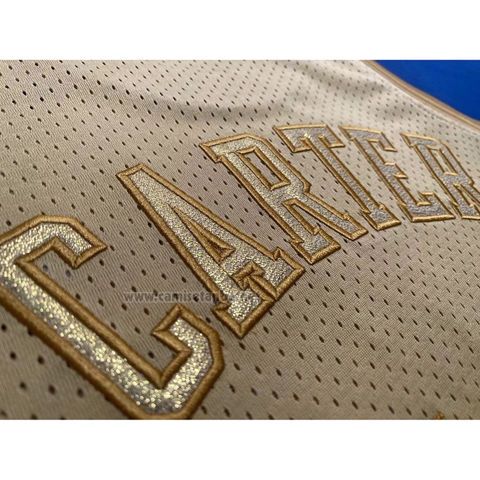 Camiseta Toronto Raptors Vince Carter #15 Mitchell & Ness 1998-99 Oro